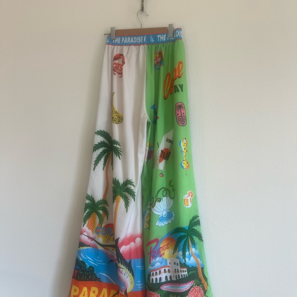 Colorful Tropical Print Women's Jumpsuit - Picture 11 of 13